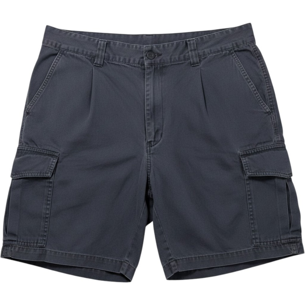 Y2K Cherokee 16002-C Cargo Shorts Mens 36 Blue Relaxed Cotton Preppy Gorpcore